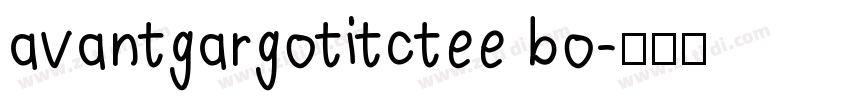 avantgargotitctee bo字体转换